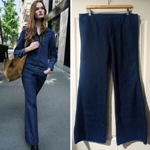 New! Zara | ZW Collection Bootcut Mid-waist Jeans In Blue